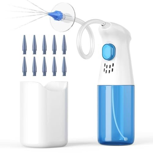 Ear Wax Removal Kit, Ear Cleaner, Ear Wax Remover for Safe Effective Ear Irrigation Flushing, Complete Ear Cleaning Kit Features 10 Replaceable Tips for Home Use