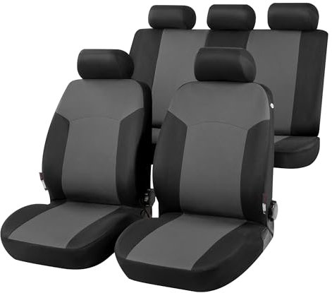 Walser Housse de siège de Voiture Set Complet Portland, Housses de siège de Voiture pour sièges, 2 Housses de siège Avant, 1 Housse de siège arrière