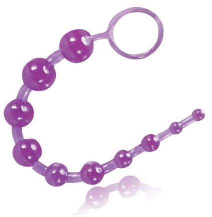 PleasureBox Plug Anal Perles Sex Toy, Violet