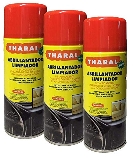 THARAL Spray - Brillo SALPICADEROS Y NEUMÁTICOS - (3Unidades)