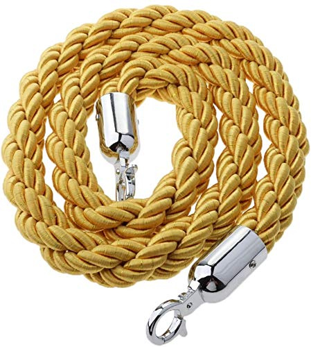 Corda per corrimano in velluto, 1,5 m, standard per persone, Giallo