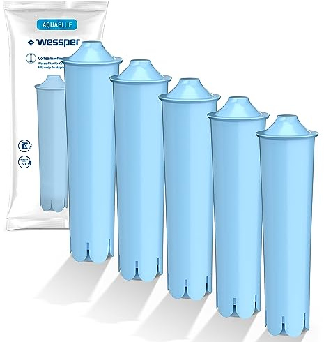 Wessper Vattenfilter kompatibel med Jura Claris Blue filterpatron GIGA filter helautomatisk kaffemaskin ENA 3 5 7 9 J9.2 J9.3 J9.4 J80 J85 Z7 Z9 One Touch, IMPRESSA A5 A9 C50 C55 F7 F8 MICRO 1 5 8