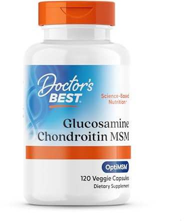 Doctor's Best, Glucosamin-Chondroitin MSM, mit OptiMSM, 120 Kapseln, Laborgeprüft, Sojafrei, Glutenfrei, Ohne Gentechnik