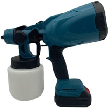 SPORTARC Akku-Lackspray für 18 V Akku-Lacksystem elektrische Sprühpistole Akku Farbsprühsystem, 150cc/min Elektro Lackierpistole farbsprühgerät zum Streichen von Wänden Gartenzaun Sprühgerät