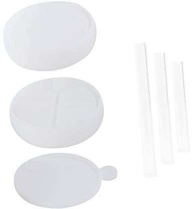 EXCEART 6pcs DIY Silicone Mold Rotating Storage Box Epoxy Mold Flexible Craft Accessories for Easy Demolding and Reusable Present for Craft Lovers