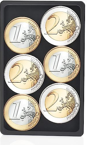 POCARDO Coin Holder | Aluminum Tray for Change | Extra Compartment for Slim Wallets and Credit Card Holders | RFID Blocker