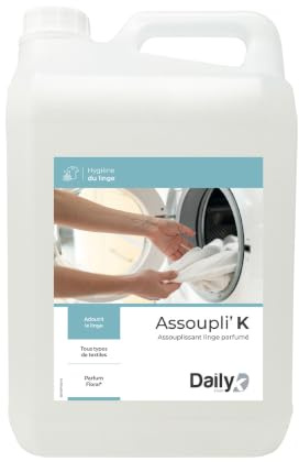 DAILY K Assouplissant Linge Parfumé Douceur Textiles 5L Made in France