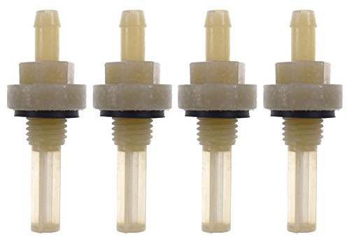 Confezione da 4 filtri per giunto del serbatoio del carburante di ricambio compatibili con motori Honda GX160 GX200 GX240 GX270 GX340 GX390
