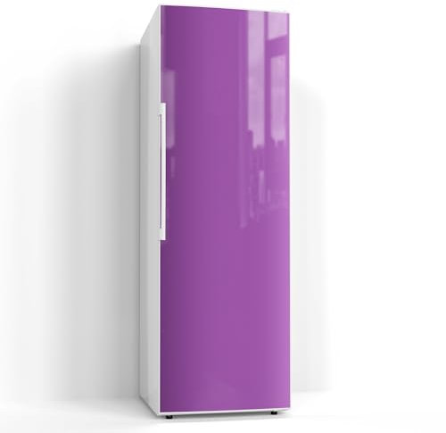DEQORI Magnetfolie für Kühlschrank 60x180 cm | Unifarben - Violett | dekorative Magnetmatte Gefrierschrank Schutz | Magnet Deko-Folie selbstklebend, magnetisch & beschreibbar