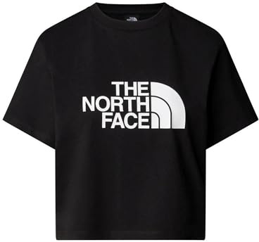 The North Face S/S Easy Relaxed Cropped T-tröja för kvinnor Tnf Black S