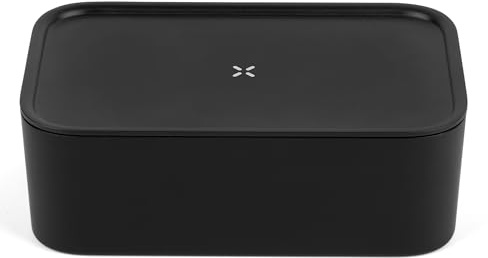 PAX Storage Box – Durable, Smell Proof & Airtight Storage Box with Dual Internal Compartments & Pedestal Tray – Aluminum Lid Doubles as Prep Tray