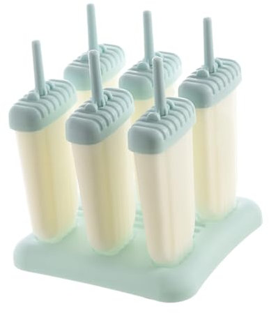 PAMINGONO 6stücke Teiliges Eisformen Kunststoff Kreative Mold Für Selbstgemachte Eiscreme Für Sommer-snacks Und Desserts Blau