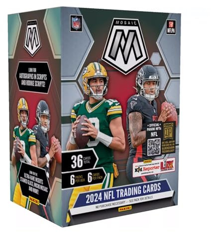 2024 Panini NFL-Mosaik-Fußball-Sammelkarten Blaster-Box