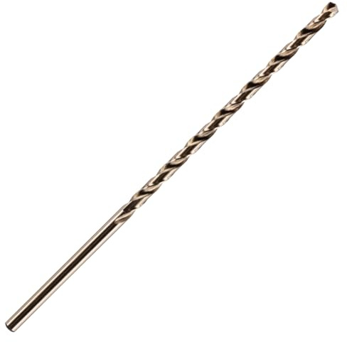 6mm x 140mm Flute x 205mm Extra Long Series HSS Cobalt Jobber Drill Bit | For Stainless Steel, Hard Metals, Aluminium, Cast Iron, Copper. DIN1869 Twist Drill Bit. Extra Long Series