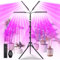 Weinsamkeit Lampe Horticole Led Spectre Complet (128 LEDs), Lampe Plante avec Support et Minuterie, 7 Modes de Couleur & 10 Niveaux de Luminosité, Lampes de Croissance Horticoles pour d’Intérieur