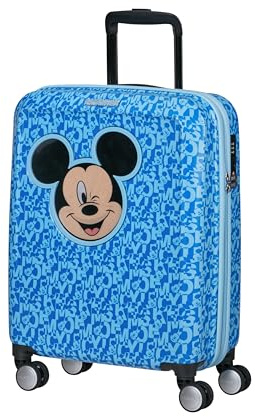 American Tourister Funlight Disney - Spinner S, Handgepäck, 55 cm, 36 L, Mehrfarbig (Mickey Lenticular Blue)