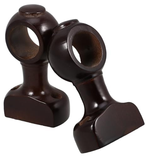 Gatuida 2pezzi Supporto Per Asta in Da Staffa Per Asta Da Per Parete e Soffitto Ferramenta Resistente Per Aste Singole e Doppie Per Doccia e Armadio