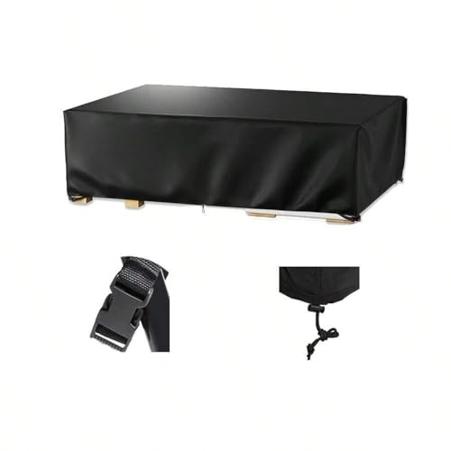 Housse imperméable pour meubles de jardin avec boucles coupe-vent 180 x 100 x 75 cm Tissu 420D Protection rectangulaire pour table et chaise