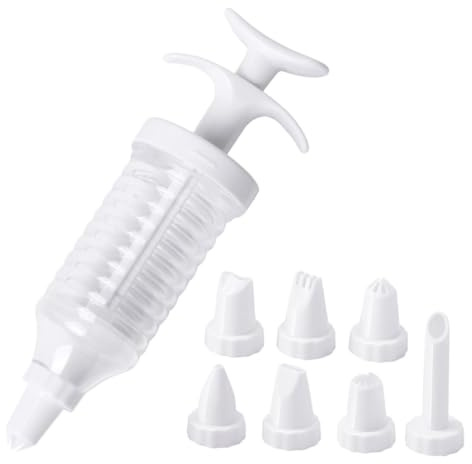 KICHOUSE Herramienta Para Decorar Pasteles Crema, Kit Para Hacer Manga Pastelera Mediana, Boquillas Intercambiables, Accesorio De Cocina Para Repostería y Horneado De Cupcakes