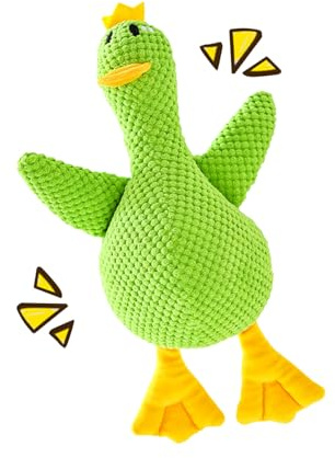 Eventerde Jouet Canard Apaisant pour Chien,Doudou Apaisant Canard Mellow | pour Détente Sommeil Voyage Jeu Intérieur Chiot Dentition Caisse Transport