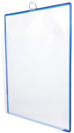 BEBEMOKO Organisateur de Dossiers Suspendus A4 Transparent en Plastique Épais Paquet de Rangement Mural pour Documents et Magazines Pochette de Classement Pratique pour Maison et Bureau