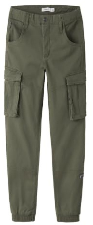 NAME IT pojkar NITBAMGO REG/R TWI CA PANT M NMT NOOS Byxor, Djupt ljus grön, 122