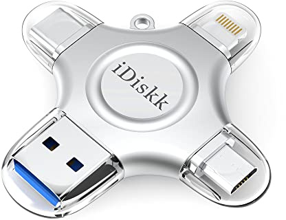 iDiskk Certified by Apple 256GB Photo Stick for iPhone USB C iPad Pro Android Samsung Flash Drive for iPhone 12/12 pro/12 mini/11/11/Pro/SE/6/7/8/XR/X/XS MAX,iPad pro External Storage for PC,MacBook