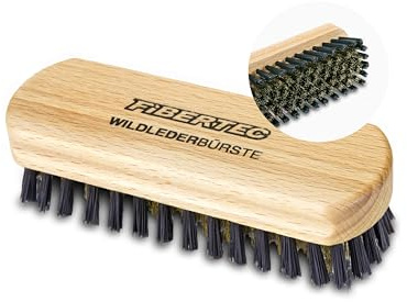 Fibertec Bürste mit Messingborsten für Rauleder/Wildleder/Nubukleder