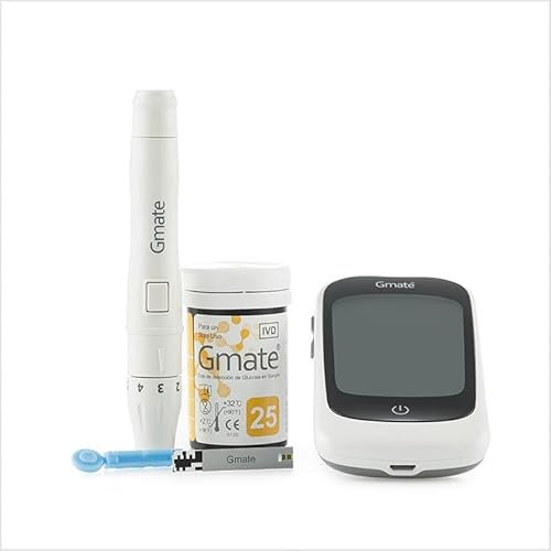 Pharma&Go GMATE GLUCOMETRO+Strisce (25u)+LANCE+PORTALANCETTA, singolo, standard