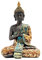 LOVIVER Bouddha Statue Thaïlande Bouddha Sculpture BuddhismFigurine Méditation Décoration Bouddha Assis Artisanat Faits À Sculpture