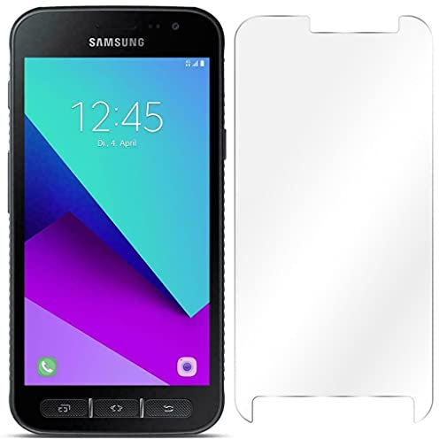 2x Samsung Galaxy Xcover 4 Schutzfolie Screen Verbundglas Echt Hart Glass Display Protection Panzer Schutzglas 9H Display Tempered Echt Glass