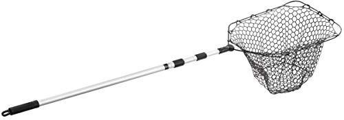 Ego Reach Landing Fishing Net, Fishermen’s Tool, Telescoping Handle, Salt & Freshwater Safe, Innovative Grip, Knotless & Snag Free Netting 14x18 Hoop