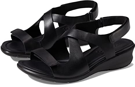 ECCO Felicia Cross, Sandals Mujer, Black, 42 EU