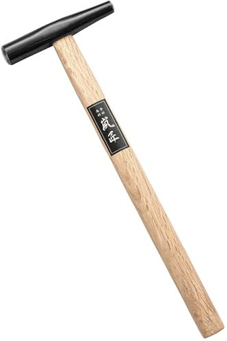 RANSHOU Japanese Forming Hammer 9 oz, Precision Embossing Hammer for Metal Working, Riveting, Crafts, Oak Wood Handle, Made in JAPAN