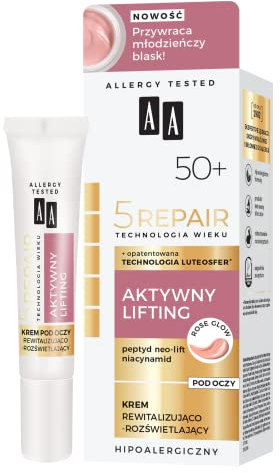 AA Alter Technologie 5Repair 50+ Aktiv Lifting Augencreme Revitalisierung-Aufhellung 15ml