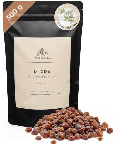 Incensera Myrrhe Räucherharz 100 g, Harz zum Räuchern, Naturreines Baumharz | 100 g, für Rituale, Meditation & Entspannung, naturreines Baumharz