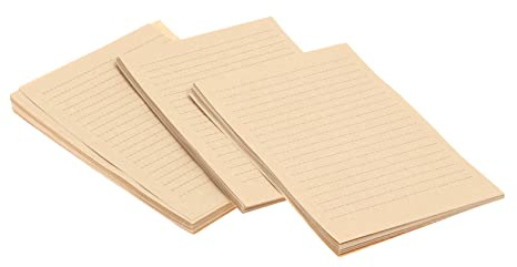 STOBOK 100 Blatt Vintage Schreibpapier Liniert Kraftpapier | A4 im Altmodischen Stil Glattes Schreiben und Praktische Verwendung für Briefpapier Brief, Kalligraphie, Graffiti