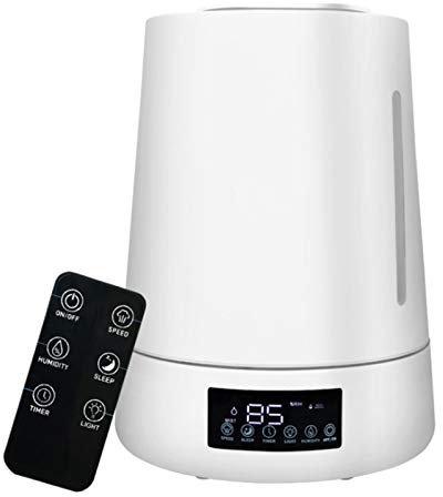 VELLOW Humidificateur à Brume, Grand humidificateur d'air Frais Ultra-Silencieux de 4 L for bébé, Maison, Chambre à Coucher, Bureau, 3 Modes de brumisation, arrêt Automatique - Dure jusqu'à 12 Heures