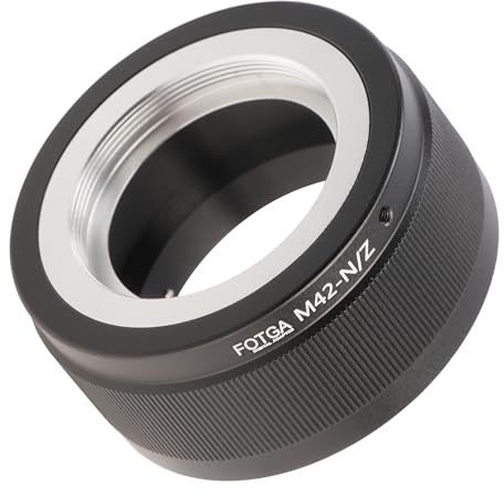 FOTGA M42-N/Z Objektivadapter Ring für M42 42mm Screw Mount Objektiv Adapter Konverter auf Z-Mount Kamera, Kompatibel mit Nikon Z5 Z6 Z7 Z30 Z50 Z6II Z7II Z8 Z9 Zf Zfc Full Frame Spiegelloses Kamera