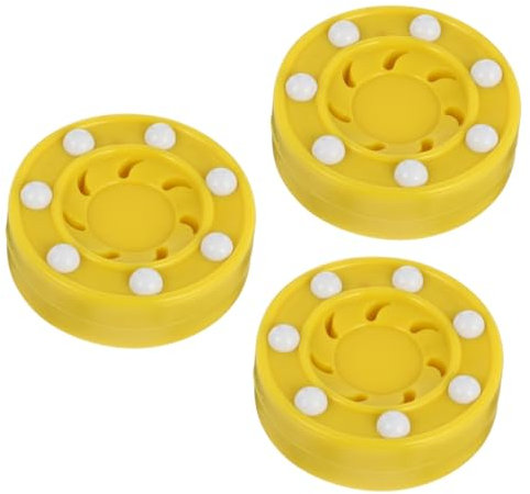 BESPORTBLE 3 STK Rollschuhlaufen Eishockey orangefarbenes Outfit Spiel Hockey-Puck Spielzeuge Hockey-Pucks Trainingspuck Männer Hockeypuck gewidmet Zubehör Spielzeugball Sportbekleidung Kind