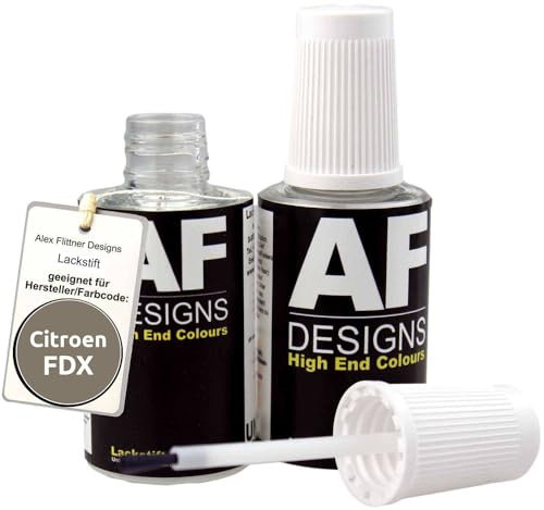 Alex Flittner Designs Lackstift Set kompatibel mit Citroen FDX Beige schnelltrocknend 2x20ml Autolack