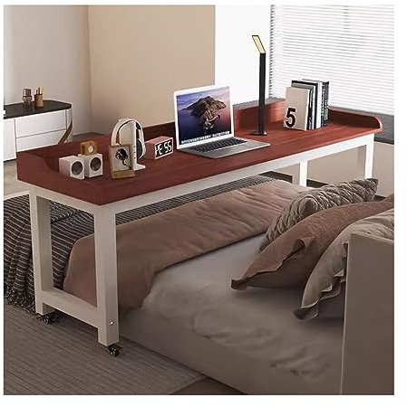 JXIPANUL Überbetttisch, Schlafzimmer-Laptop-Betttisch, Home Lazy Überbetttisch, Abnehmbarer Nachttisch zum Arbeiten/Lernen/Essen (Größe: 210 x 60 x 80 cm) (140 x 60 x 80 cm)