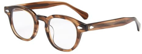 VFDHN Nieten Acetat Brillengestell Damen Brillen Herren Brillengestell Klare UV400 Brille
