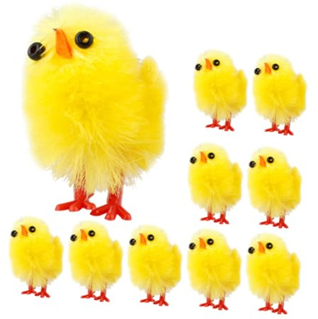 KITANDOVE 10stücke Miniatur Hühnerornamente Für Ostern Niedliche Dekoration Für Garten Party Und Wohnräume Ostergeschenke Für Hühnerliebhaber Und Freunde