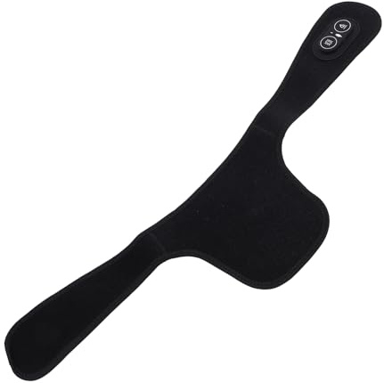 Verstellbares Nackenheizkissen mit 3 Wärmestufen & 3 Massagemodi, Elektrisch Beheiztes Wickelkissen, USB-betrieben, Tragbar, Heiße Kompressen für Neck Pain Relief - Black