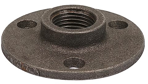 10pcs Flangia del Pavimento, 10pcs Ghisa in Lega 3 Fori 65mm Dn15 Tubo Legato in Alluminio Legale Industriale e Scientifica Flangia del Filo di Base At di 12 Pollici (Alluminio