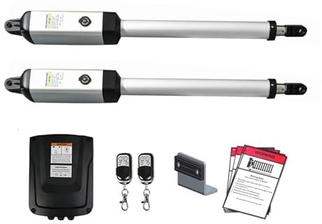 TIEOAXFT 200Kg Automatic Electric Double Arm Swing Door Motor Double Leaf Swing Gate Opener Garage Courtyard Door Access Control System