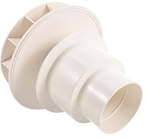 SHINEOFI Blanc Crépine Dn110 Pvc de Collecteur de Gouttière Siphonique, pour Récupération D'eau de Pluie, et Anti-débordement Montage sur Toit ou Mur Latéral