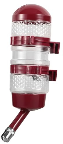 TOYANDONA Distributeur d'eau pour Cage d'animal Biberon 500ml en PP et Pet, Installation Suspendue Anti-Fuite pour Chiens et Chats, Accessoires pour Animaux de Compagnie