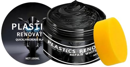 Auto Kunststoffteile Renovierer, Pflegemittel Für Auto Innenraum, Armaturenbrett Reparaturset Paste Fahrzeuge, Politur Schwarz Kratzer Entfernen Set, Schwarze Kunststoffpflege Für Innen Und Außen